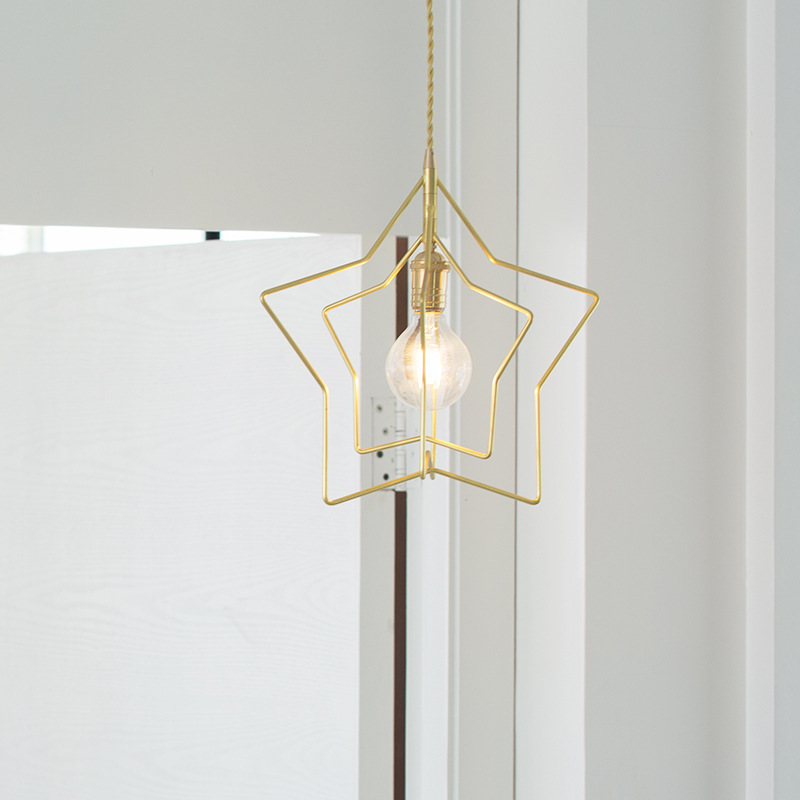 Star Chandelier Enters Nordic Restaurant Cloakroom Hallway Balcony Simple Single Head Pendant Light