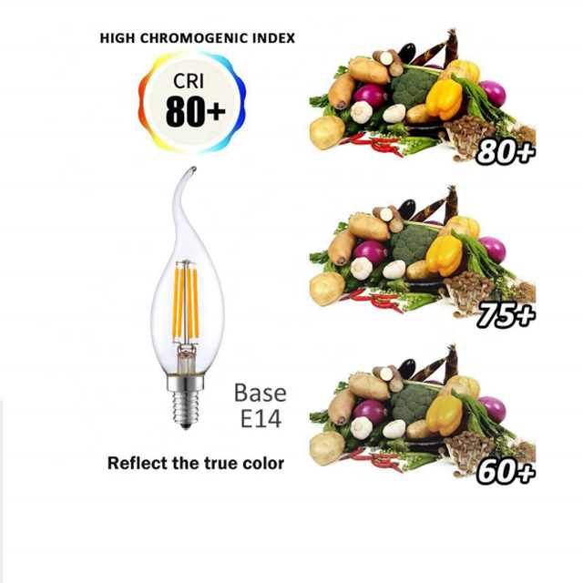 E14 220V LED Lamp C35T LED Dimmable Filament Candle Bulbs led bulb filament light