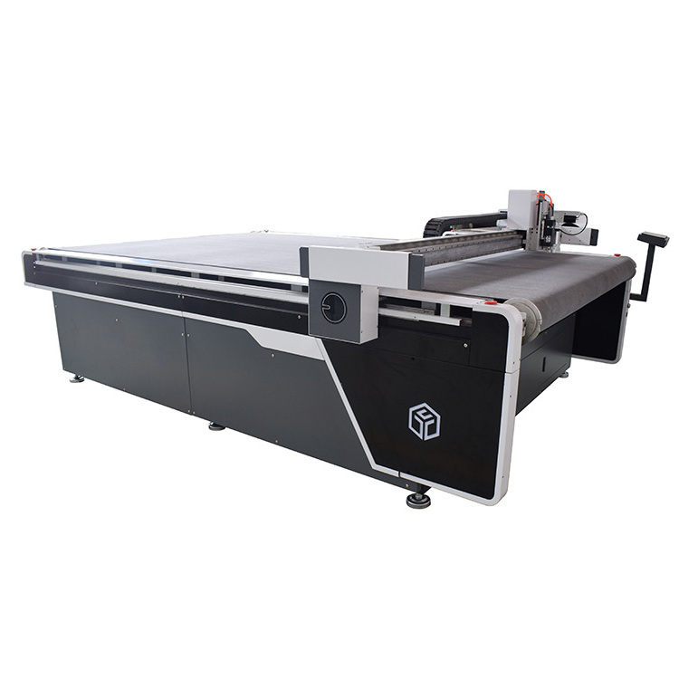 1625 Digital High Speed PVC soft glass table cloth oscillating cutting machine with knife cutter