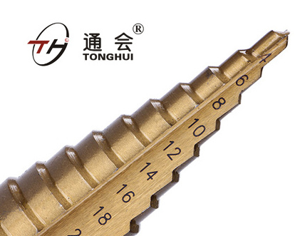 Titanium Coated High Speed Steel Unibit Step Drill Bit Set Pagoda drill