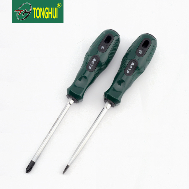 High quality Precision CR-V Magnetic treatment plastic flat screwdriver