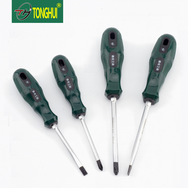 High quality Precision CR-V Magnetic treatment plastic flat screwdriver