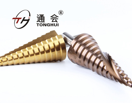 Titanium Coated High Speed Steel Unibit Step Drill Bit Set Pagoda drill