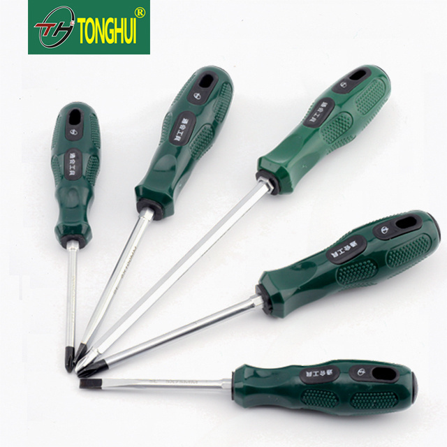 High quality Precision CR-V Magnetic treatment plastic flat screwdriver