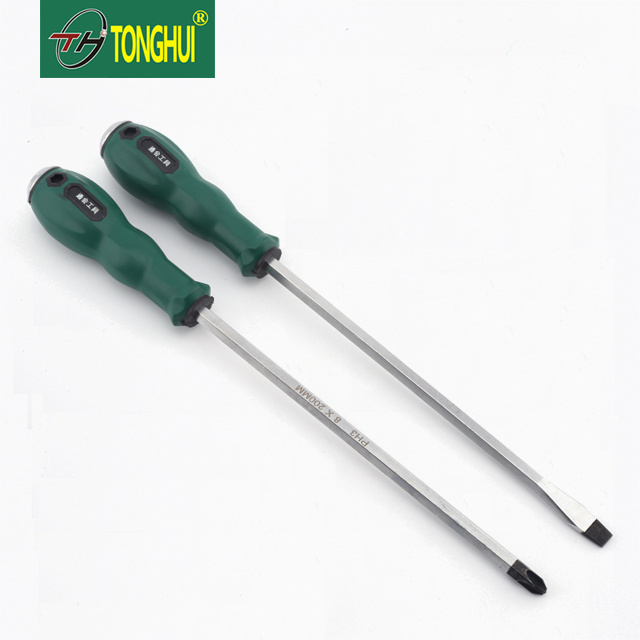 High quality Precision CR-V Magnetic treatment plastic flat screwdriver