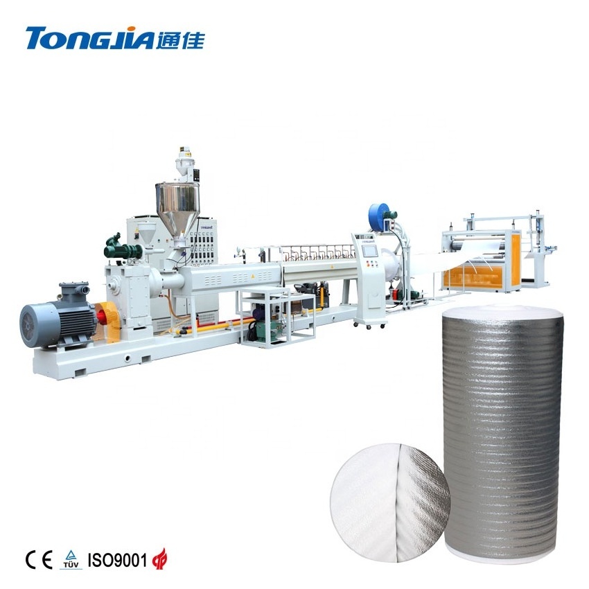 EPE foam sheet foaming extrusion machine use for thermal insulation project