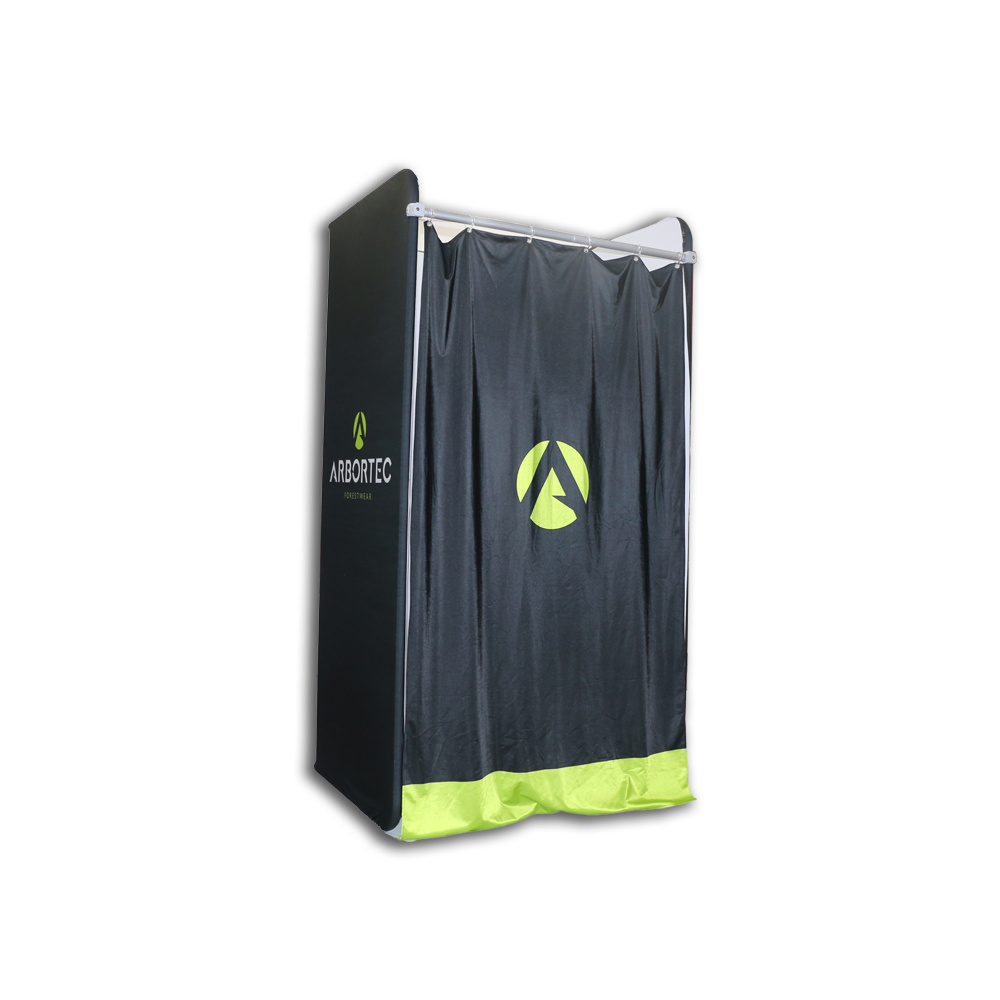 Portable Movable Custom Printed Changing Room Sport event Tension Fabric Dressing Fitting Room for Pop up Retail Outlets