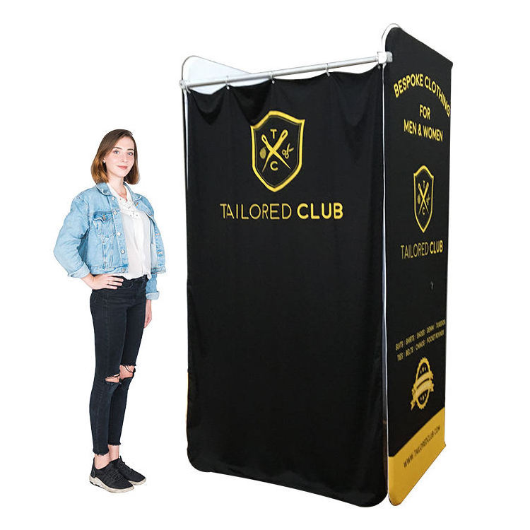 Custom fashion convenience clothing store outdoor simple mobile easily assembled fitting room