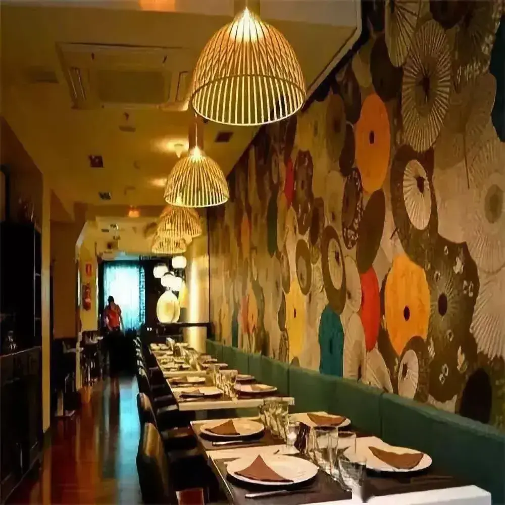 Restaurant Wallpaper Design Customizable Restaurant wallpaper sticker Pizza Hamburger Shop Wallpaper For Sell