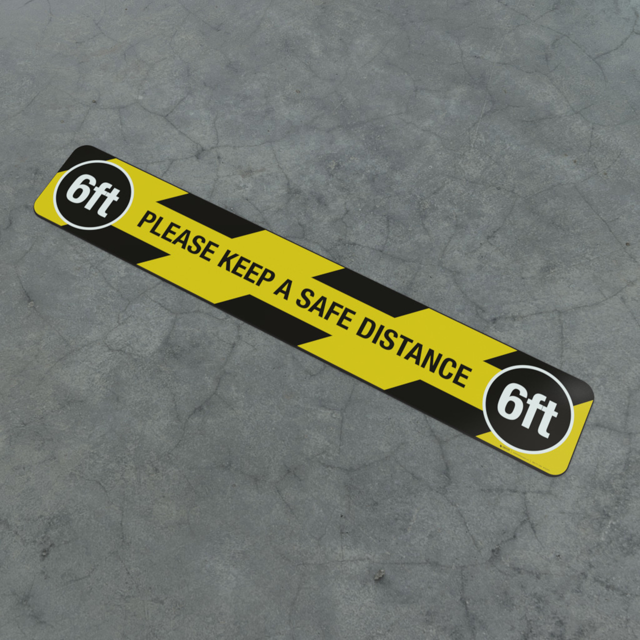 Custom Design Fast Deliver Vinyl Social Keep Distance Floor Sticker