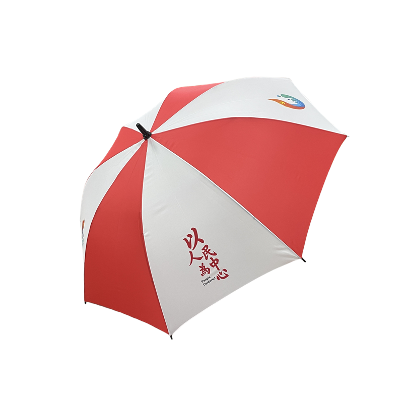 Wholesale Business Factory Wind Proof Custom Logo Straight Large Luxury Golf Umbrella For The Rain Automatic Double Layer