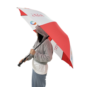 Wholesale Business Factory Wind Proof Custom Logo Straight Large Luxury Golf Umbrella For The Rain Automatic Double Layer