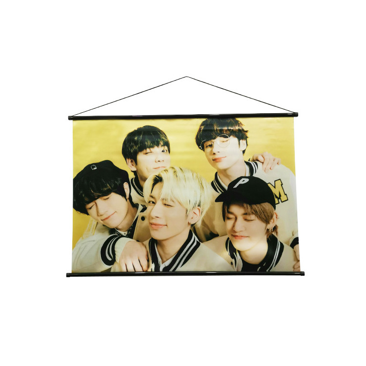 Custom Kpop Merchandise Large Hanging Canvas Poster Hanging Pictures Kpop Wall Posters Kpop Wall Scroll For Bangtan Boys