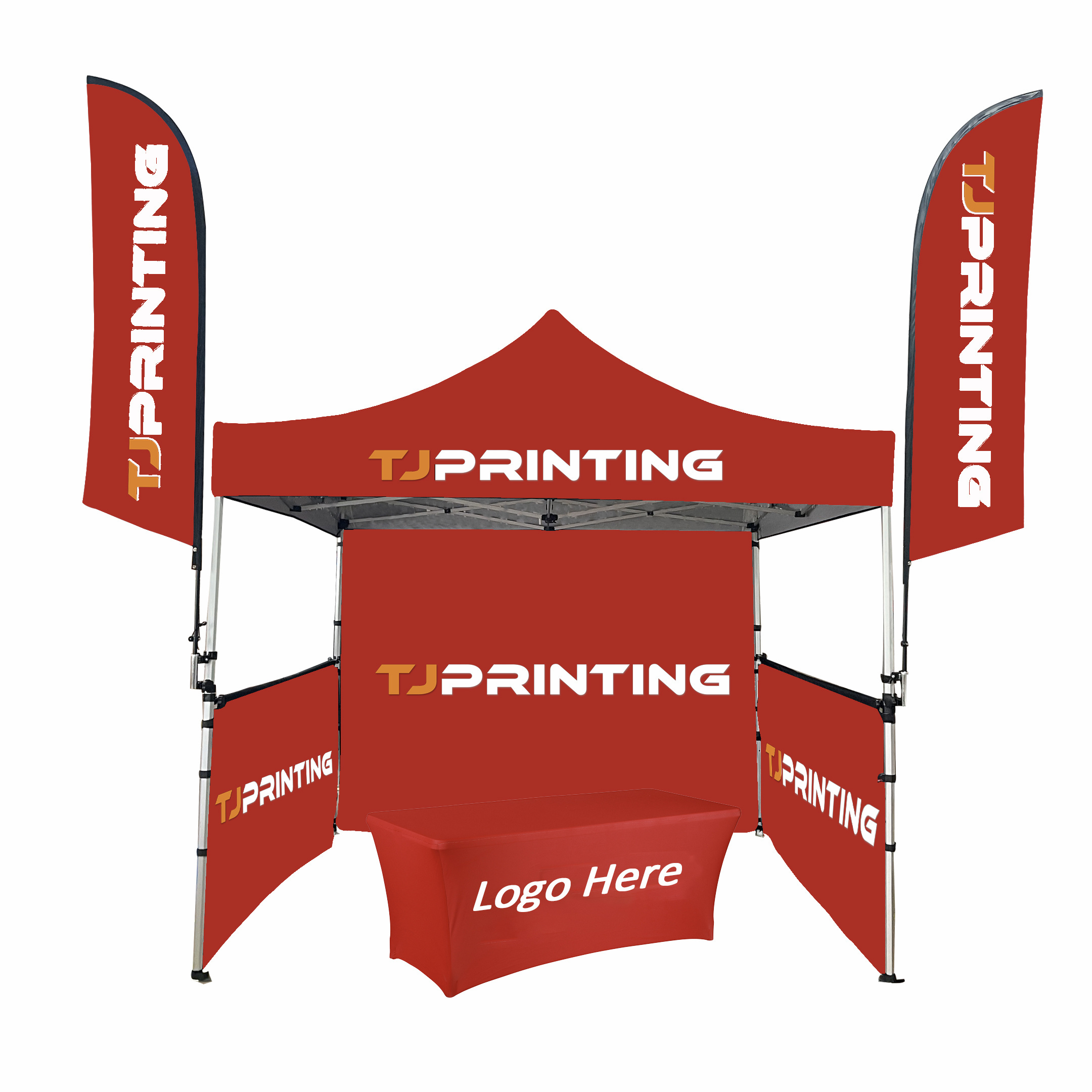 Dye Sublimation Transfer Printing 10X10 Custom Steel Canopy Tent Advertising Pop Up Tents For Trade Show Display Events Outdoor