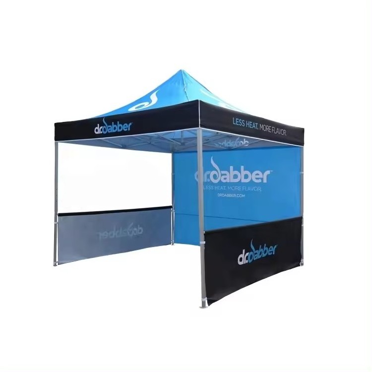 Custom Size And Printing Tent Canopy Back Wall Side Walls 10 by 10 Feet Aluminum Frame Pop Up Tent For Exhibition