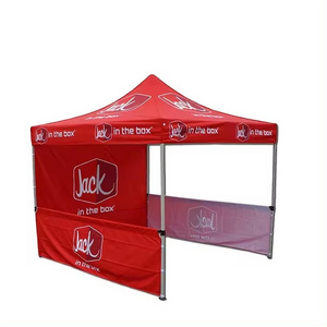 Custom Size And Printing Tent Canopy Back Wall Side Walls 10 by 10 Feet Aluminum Frame Pop Up Tent For Exhibition