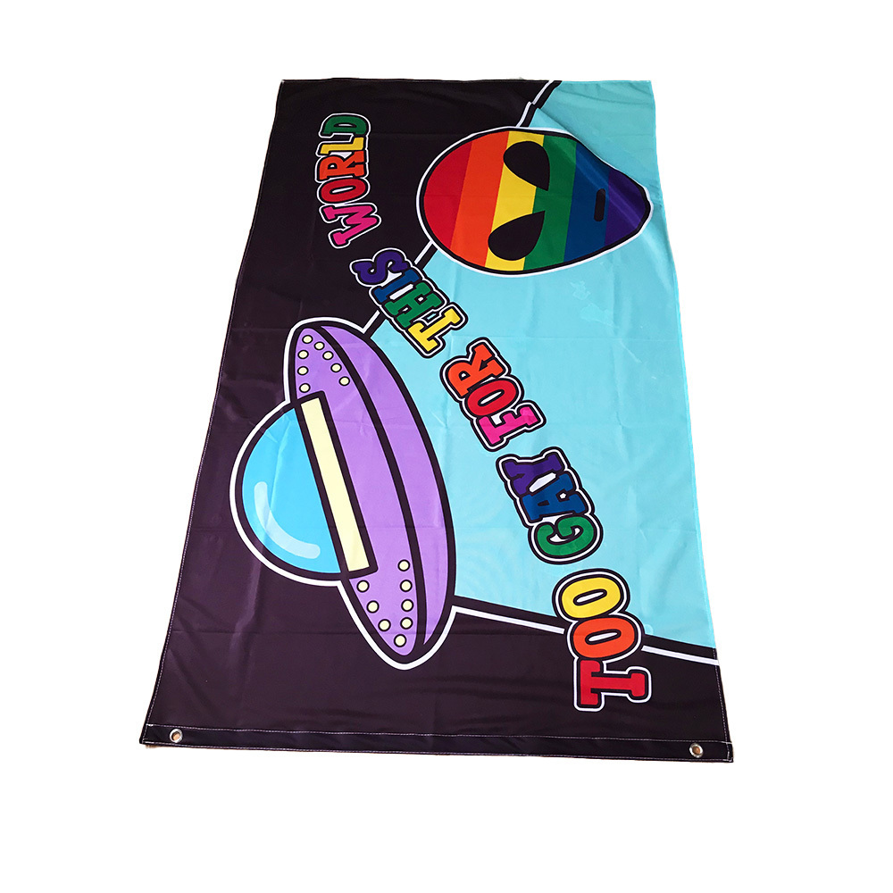 Customized Design Outdoor Hanging Sport Event Advertising Banners  Cotton Polyester Fabric Sports Custom Nobori Flags and Banner