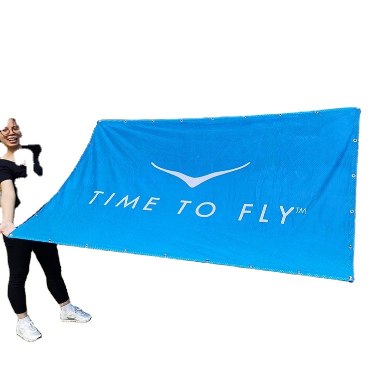 Customized Design Outdoor Hanging Sport Event Advertising Banners  Cotton Polyester Fabric Sports Custom Nobori Flags and Banner