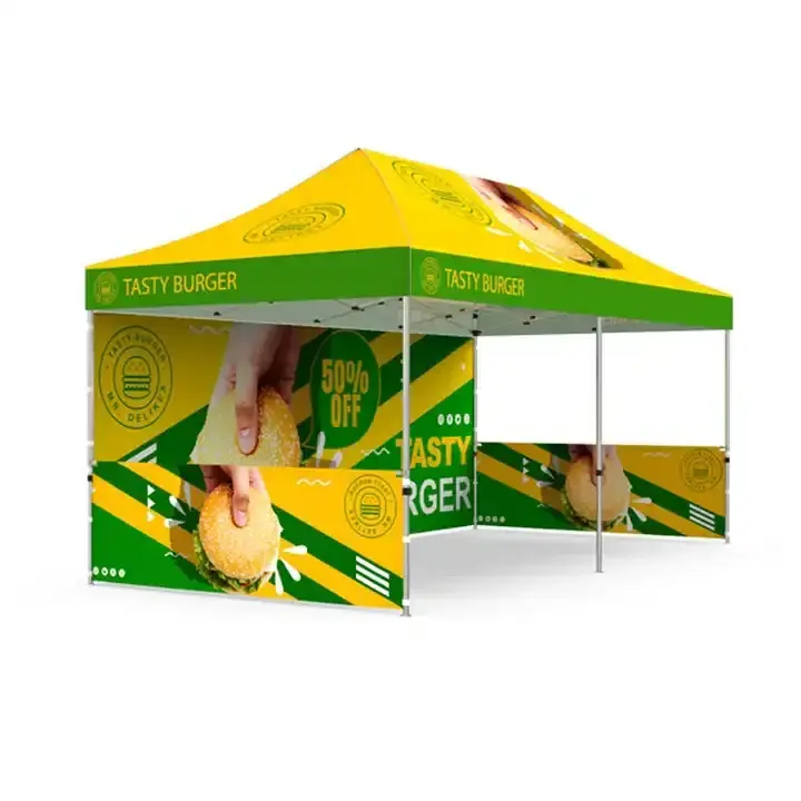 Portable 10x10 10x15 10x20 Big Heavy Duty Canopy Pop Up folding Gazebo wall Tent With Sidewalls For Outdoor Party