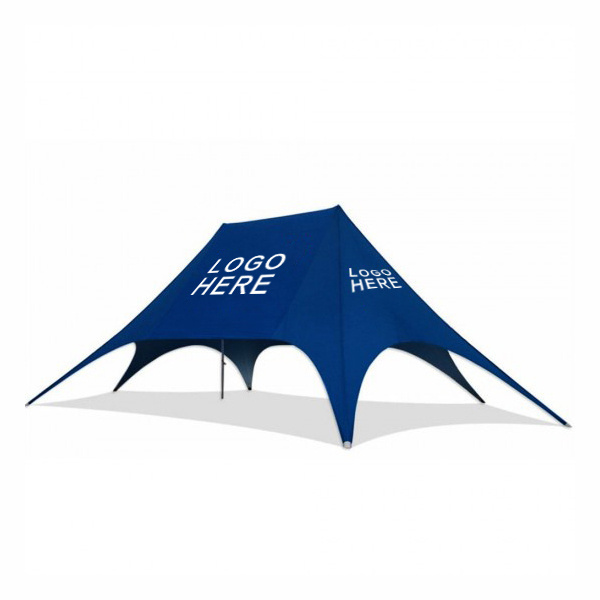 custom one peak stretch portable shade folding star tent spider tent