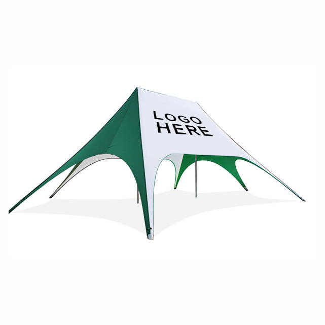 custom one peak stretch portable shade folding star tent spider tent