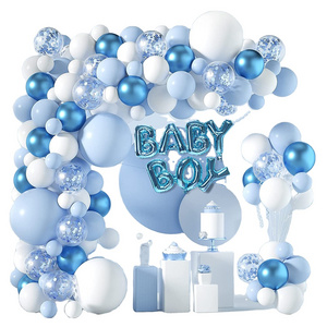 Blue White Balloon Arch Garland Kit Boy Girl Baby Shower Decorations Birthday Engagement Party Gender Reveal Balloons Decoration