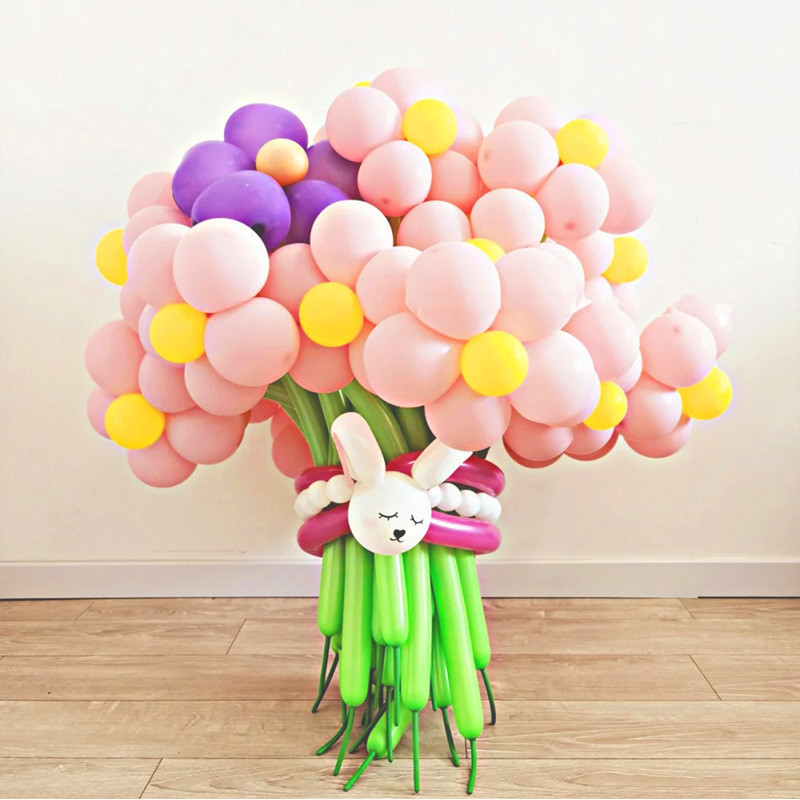 Wholesale Long free Twist retro balloons Twist different shapes Bear Rabbit dog animal Retro color latex Magic long balloons