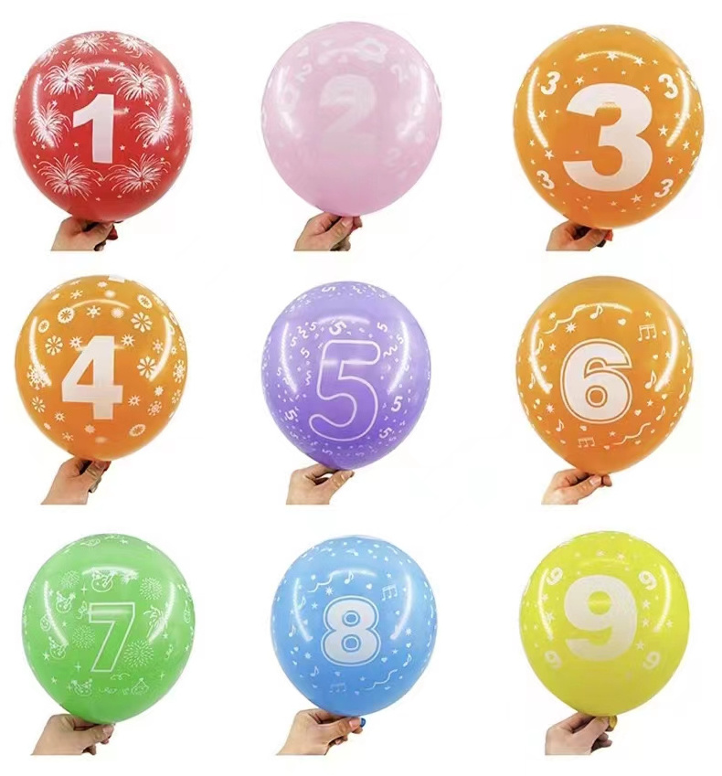 Wholesale Custom logo12in Printable Helium Latex Balloon Print Balloon for Advertising