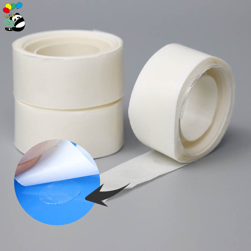 Double sided transparent balloon glue 100 / bag detachable seamless balloon glue for wedding decoration