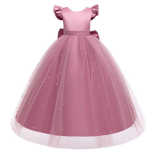 Hot Sale Girl Party Wear dress princess sleeveless dress baby clothes