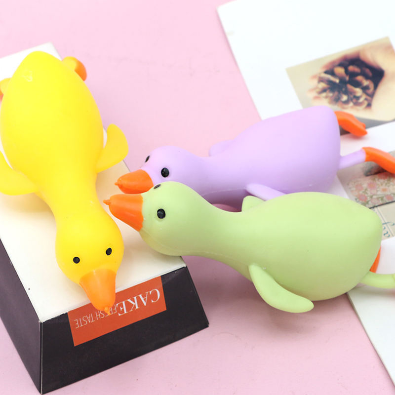 Creative TPR Flour Duck Big White Goose Squeezing Stretching Decompression cartoon Paddy duck slow rebound cute animal Toys