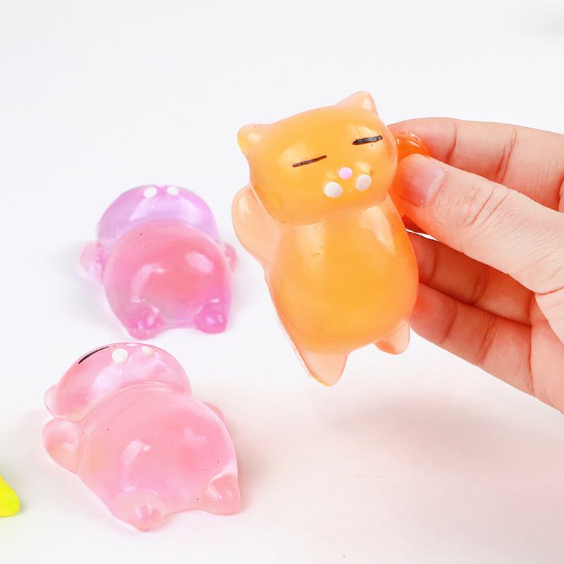 Hot Sale Mochi Lazy Sleepy Cat Squishies Stress Relief  Novelty Gag Fidget Toy