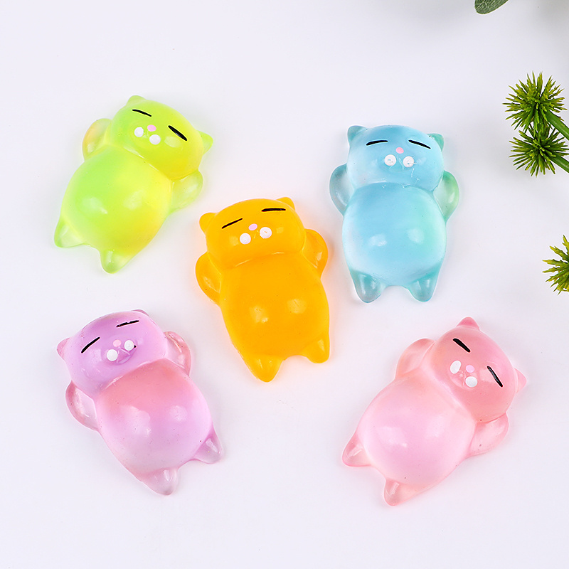 Hot Sale Mochi Lazy Sleepy Cat Squishies Stress Relief  Novelty Gag Fidget Toy