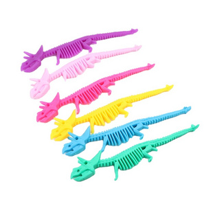 TPR Creative Fidget String Noodle Dinosaur Fossil Decompression Kids Squishy Stress Toys For Kids