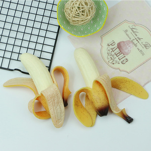 2022 Hot New seller Soft Rubber Banana Stress ball toys Squeezable Sensory Adult Decompression Child Fidgeting Antistress Toy