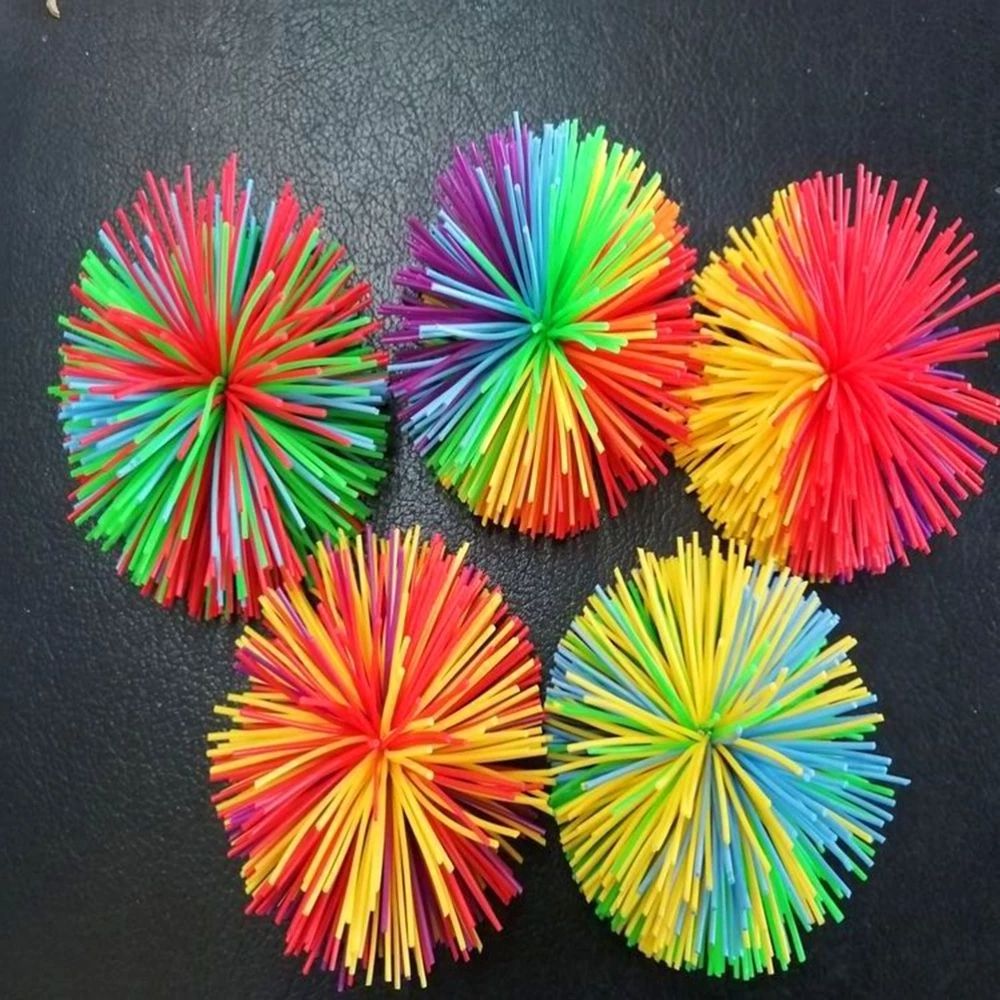 New Hot Selling Monkey Stringy Balls, Silicone Fluffy Juggling Bouncing Koosh Ball