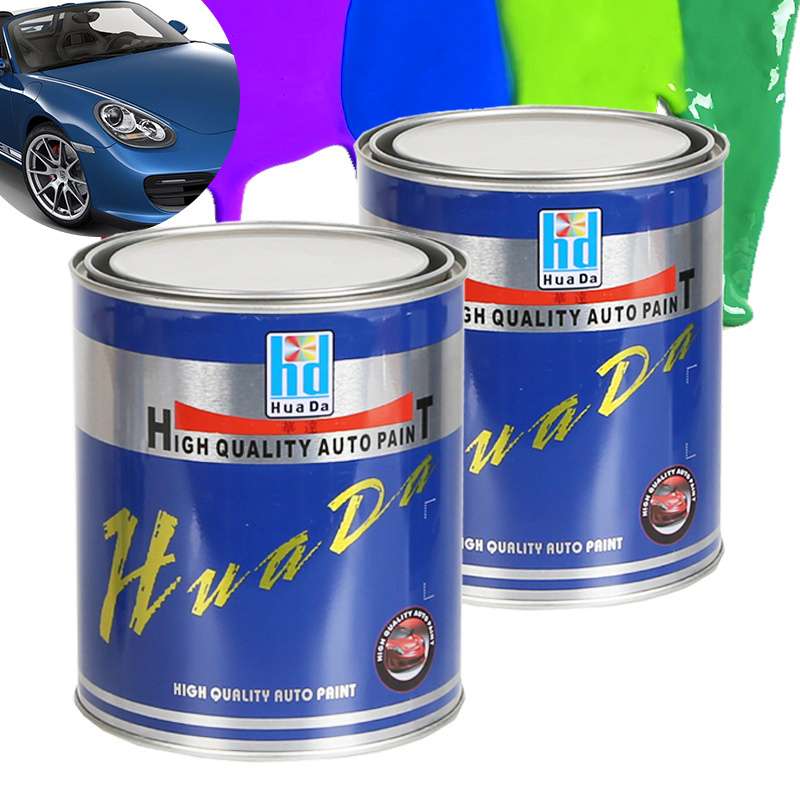 Huada high gloss car paint 2K acrylic liquid lacquer clearcoat