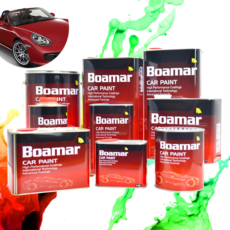 Boamar Car Paint Putty Auto Body Filler Spray OEM Service Mixture Car Paint Mixing System Color Wholesale Varnish Polyester