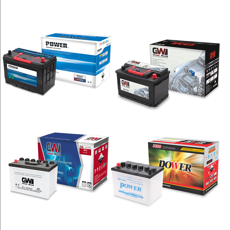 12v 80ah maintenance free Spain automotive wholesale car battery supplier