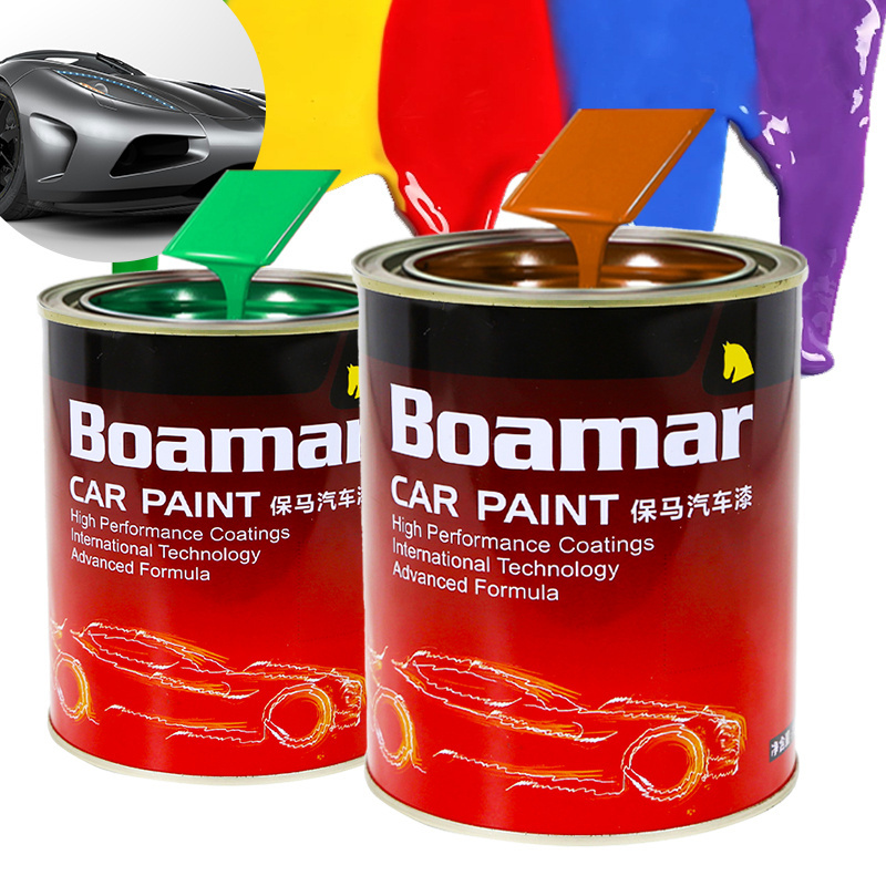 Boamar Car Paint Putty Auto Body Filler Spray OEM Service Mixture Car Paint Mixing System Color Wholesale Varnish Polyester