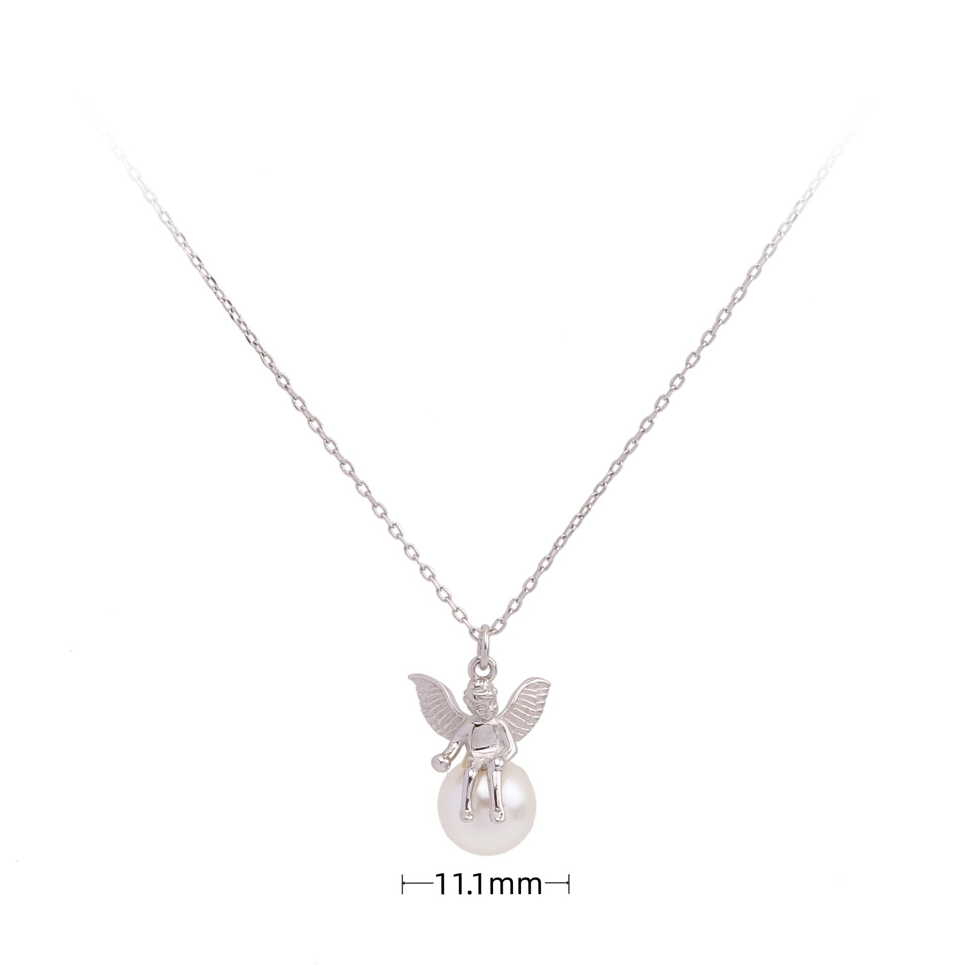 Custom Fine 925 Sterling Silver Jewellery Heart Shaped Color Cubic Zirconia 12 Months Birthstone S925 Gift Necklace Jewelry