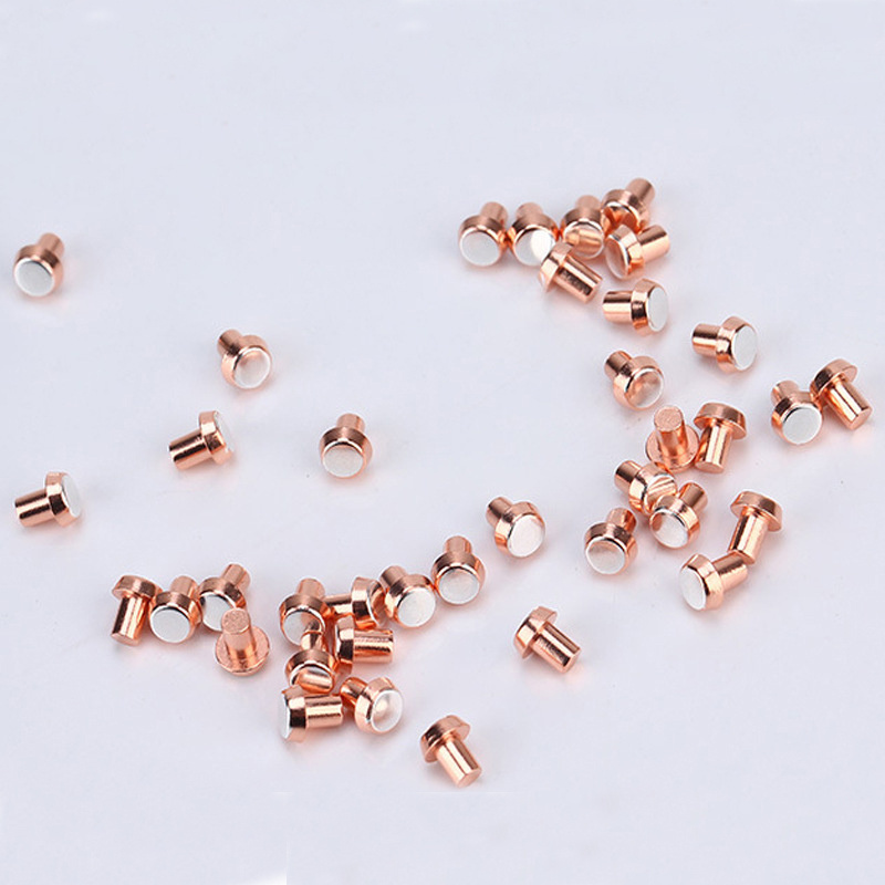 High Quality Silver Alloy Bimetal rivet contact unique design electrical contacts