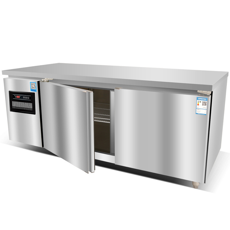 Yantai tongli freezer hotel kitchen restaurant 6 doors stainless steel commercial kitchen refrigerator