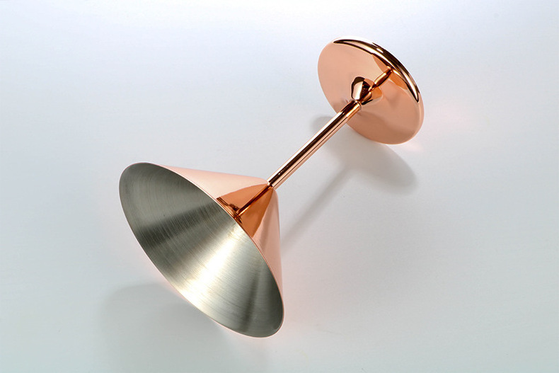 rose gold wine cup goblet stainless steel coupe martini cocktail glasses