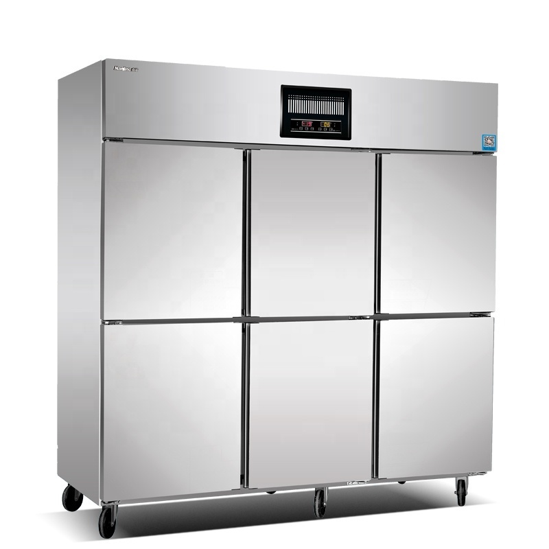 Professional Kitchen Fridge 4 Door Chiller Freezer Hotel Equipment Kitchen Refrigerator Commercial Freezers Refrigerators