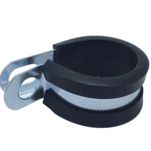 stainless Steel Holder rubber Fixing P-clamp/clips with Fibre Telescopic tube clamps for locking system