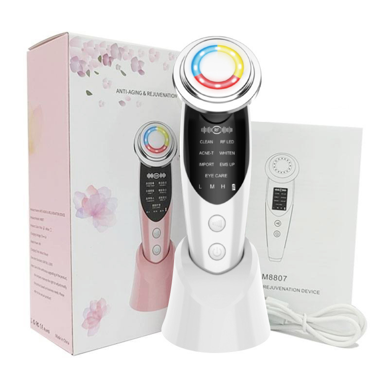 Home Use Electric EMS Micro-current Face Lift Vibrating LED Phototherapy Rejuvenation Beauty Instrument