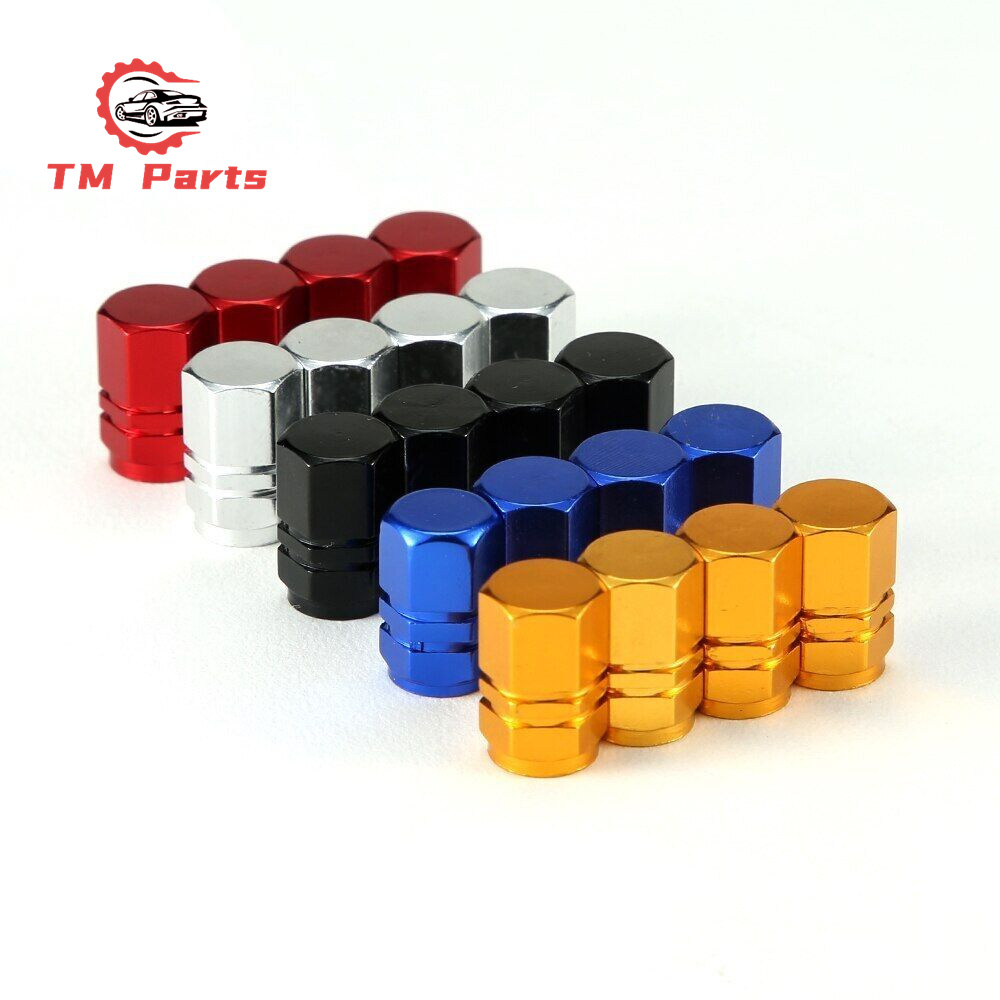 4pcs Car Air Tire Dust Stem Valve Caps Aluminum Air Tyre Valve Stem Cover Bike Motorcycle Tire Dust Valve Cap