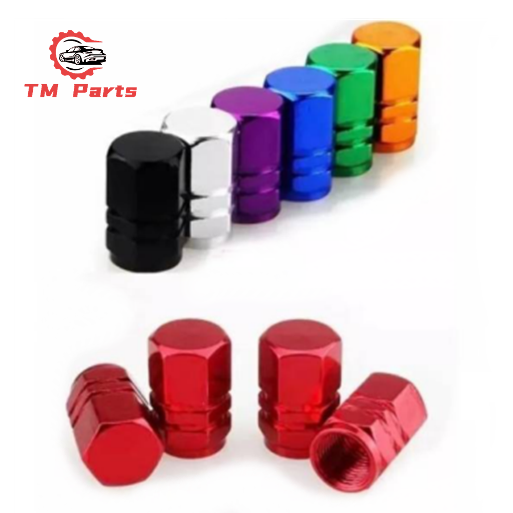 4pcs Car Air Tire Dust Stem Valve Caps Aluminum Air Tyre Valve Stem Cover Bike Motorcycle Tire Dust Valve Cap