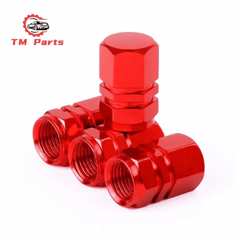 4pcs Car Air Tire Dust Stem Valve Caps Aluminum Air Tyre Valve Stem Cover Bike Motorcycle Tire Dust Valve Cap